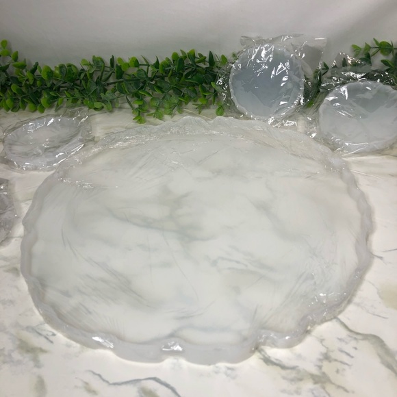 Resin Tray & Coaster Mold, Silicone Epoxy Tray/Coaster Mold • Large size - Picture 6 of 13